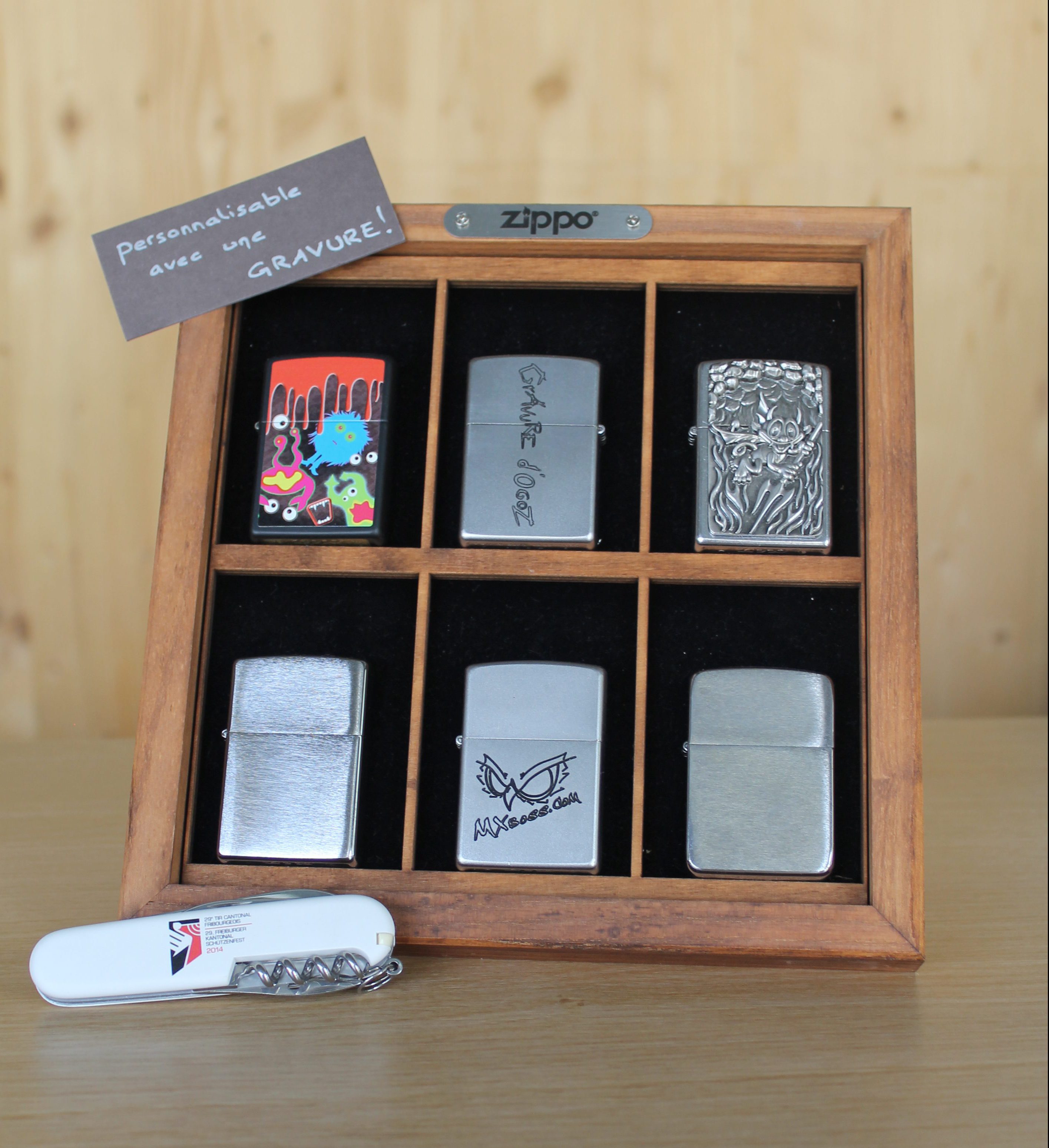 Zippo & Victorinox Gravure d'Ogoz